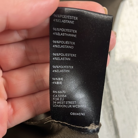 Anthropologie Roxie Suede Tie Dye Trench Coat Size Small - Picture 12 of 12